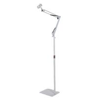 Hands Free Hair Dryer Holder 360 Degree Rotation Height Adjustable Blow Dryer Stand Holder for Home Salon Use White white