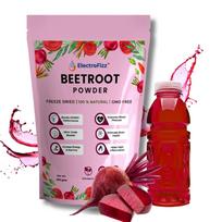 ElectroFizz Freeze Dried Beetroot Powder Nitric Oxide Booster, Superfood for Endurance Building, Vegan, Preservatives Free, Caffeine Free, Pre-w