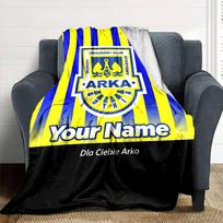 Name Custom ARKA GDYNIA TAPETA Print Flannel Blanket High Quality Warm Comfortable Cover for All Seasons Perfect for Gifts Home Decor 80cm x 120cm yellow