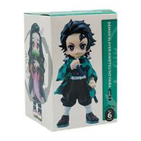 Demon Slayer Tanjiro Kamado Nezuko anime animacinis personažas aklas dėžutė kūrybingas individualizuotas statulos modelis ornamentas staigmena dovanų dėžutė gray