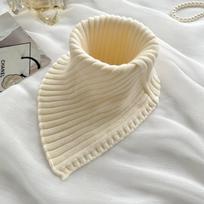 Madingas šiltas nuimamas aukštu kaklu kaklaraištis-kaklo mova megztas netikras apykaklė KTB One size beige