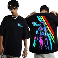 GOOP Raiders ARC Raiders Oversized Vintage T-Shirt Men Women Streetwear Casual Loose Y2k Short Sleeved Unisex Female Male Clothing XXXL blue