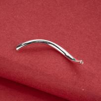 S925 Sterling Silver S-Shaped Bent Tube Beading Kit for DIY Bracelets and Necklaces S925 Sterling Silver brown