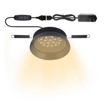 Premium-LED UVA UVB Full Spectrum Reptile Lamp Light With Dimmer Control& Cycle Timer For Bearded Dragon Lizard Gecko Snake Turt beige