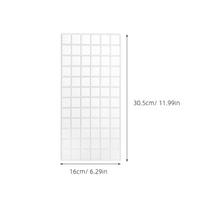 4Pcs Baking Accessories Fondant Stamp Mold Cake Mold Transparent Plastic Imprint Mats Flexible Reusable for Candy Chocolates white