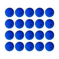 Costume Party Nose Props, Round Accessories with Center Opening, 20-Piece Set for Themed Gatherings and Stage Shows mėlyna