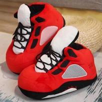 Sneaker Šlepetės Pliušinės šlepetės Moteriškos Šlepetės Vyriškos Juokingos Šlepetės 35-44 Vaikams Suaugusiesiems Žiemos šiltos pliušinės šlepetės patalpose 35-44 raudona