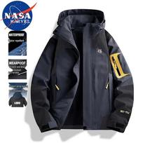 NASA MARVEL Couple's Outdoor Jackets 2XL black