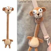 Cartoon Animal Long Neck Animal Multicolor Dragon Frog Monkey Tiger Bag Pendant Knot Hanging Piggy Cat Chicken Bear Hanging brown
