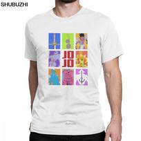 JoJos Bizarre Adventure Amazing T Shirts Men Stands and Weapons Short Sleeve Printed Tees Pure XXL