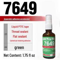 Anaerobic 554 Threadlocker & Sealant - High Temp Hydraulic & Motor Pipe Adhesive 586/569/545 Activator 7649 1.75oz Nozzle [Quick Cure] gray