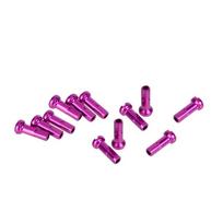 12pcs MTB Bike Bicycle Spoke Caps High Strength Aluminum Alloy Spokes Cap Cycling Nipples Colourful violetinė