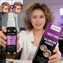 Lasting Fluffy Hair Powder Spray Absorb Grease Refresh Oil Control Increase Hair Volume Wash-free Quick Dry Hair Styling Spray 1PCS gray