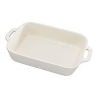 staub Indas Dramblio kaulo spalvos 20 x Keraminis gratinavimo indas Kišui Atsparus karščiui Orkaitėje Mikrobangų krosnelėje Saugus Japonijos Vintažo spalvos indas  Stačiakampis 16cm  [Autorizuotas] dramblio kaulas