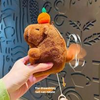 23CM Kawaii Anime Kapibara Duona Pliušinis Žaislas Kūrybiški Kimšti Žaislai Kapibara Skrudinta Duona Lėlė Mergaitės Gimtadienio Žaislai Merginai Mielos Dovanos 23cm    9.06in brown