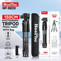 Neepho NP-8820 Extendable Tripod for Cameras and Phones (150cm) black