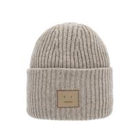 Acne Studios Beanie Wool Hat C40424 GREIGE MELANGE C40424 GREIGE MELANGE gray