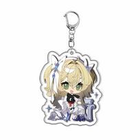 Q Edition Acrylic Keychain Reverse:1999 HD Cartoon Figure Vertin Medicine Schneider Sonetto Cosplay Accessories Charm Gift 6cm 6 cm beige