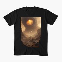 Retro Sandworm Arrakis Desert Power 0620 Sic fi DUNE Gift t shirt 100% cotton Short-sleeve Grap L brown