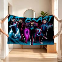 Mrbeast (1) Flanelinis pledas – švelnus akcentas miegamajam ir svetainei bei jaukia namų dovana 80cmx120cm