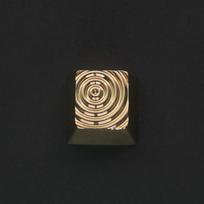 Geometric Series Metal Keycaps Custom Silver Plated Zinc Aluminium Keyboard Caps OEM Profile Keycap for Mechanical Keyboard Gift beige