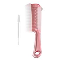 Women Hair Oil Applicator Comb, Refillable Scalp for Growth & Essence Massage, Minoxidil Roller Ball Comb Men white