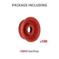 Coffee Maker Sealing Gaskets Compatible With Jura Krups Melitta AEG Coffee Machines 3 100PCS Seal Rings red