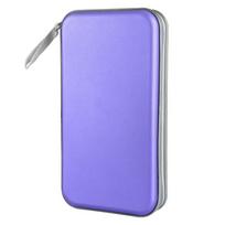 80 Capacity DVD Case Hard Plastic CD Case Wallet Disc Cases Storage Binder CD Case Holder  Car Use šviesiai violetinė spalva