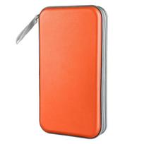 80 Capacity DVD Case Hard Plastic CD Case Wallet Disc Cases Storage Binder CD Case Holder  Car Use oranžinė