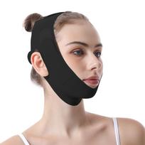 Classic Summer Thin Facial Lifting Band: V-Face Beauty Mask for Girls 067 juoda