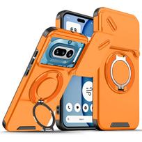 For Nothing Phone 4a Case Nothing Phone 4a Pro Cover New Armor Case Slide Lens Protect Magnetic Ring Holder Cover Nothing Phone (4a) gray