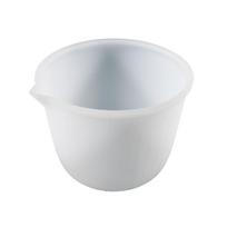 Silicone Measuring Cup Resin Epoxy Graduated Cups Transparent Scale Cups for Resin Art 600/1000ml for Jewelry Lab Use white