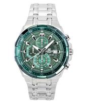 Casio Edifice Analoginis Standartinis Chronografas Nerūdijančio Plieno Žalias Ciferblatas Kvarcinis EFR-539DE-3AV 100M Vyriškas Laikrodis žalia