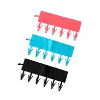 Travel Laundry Hanger Set for Underwear and Towels, 3 Pack Clothes Hangers for Small Space Bathroom Drying Use blue