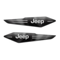 2pcs Car Door Fender Side Blade Emblem Stickers Accessories For Jeep Gladiator Patriot Liberty Renegade Trail Hawk Commander JPB For Jeep juoda