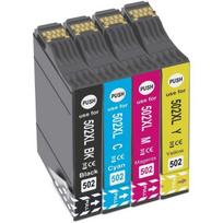 Teland 502XL Ink Cartridges compatible Epson Expression Home XP-5100 - Black, Cyan, Magenta, Yellow
