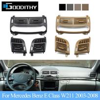 Car Front Air Conditioning AC Vent Grille Outlet Cover Tirm For Mercedes Benz E Class W211 E220 E250 E320 E350 E55 2003-2008 gray