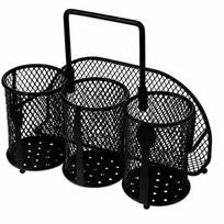 Kitchen Accessory Large Capacity Cutlery Rack Space-Saving Mesh Cutlery Organizer Modern Compact Utensil Holder Outdoor S juoda