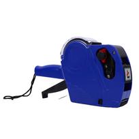 Handheld Price Tag Gun 650 Stickers and 1 Ink Roller Portable Pricing Dating Coding Machine for Retail Store blue