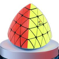 Yuxin Huanglong Pyramid 5X5 Magic Speed Cube Stickerless Professional Fidget Toys Huanglong 5X5 Pyramid Cubo Magico Puzzle Toy yellow