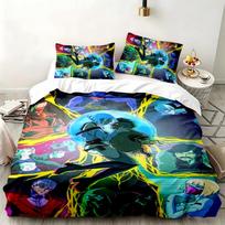 Cyberpunk Edgerunners 3pc set Perfect for bedroom use Comfortable bedding set includes a duvet cover and two pillowcases Ideal birthday or Christmas g 135cmx200cm