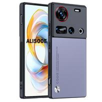 Luxury Funda For Nubia Z70 Ultra Case High Quality PU-Leather Protection Cover for ZTE Nubia Z70 Ultra 5G Shockproof Capa for Nubia Z70 Ultra šviesiai violetinė spalva