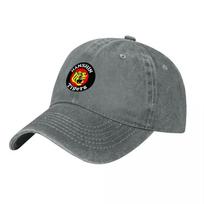 Tianjin Tigers Logo Washed Cotton Baseball Cap Classic Fit Unisex Adjustable Hat Sports Team Style Durable Canvas Material gray