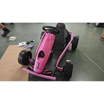24V Electric Go-Kart for Kids Up to 13 Km/h Go-Kart with Drift Function, Drift Kart with 2 Motors for 8-12 Years Pink 115 x 77 x 54 cm rožinė