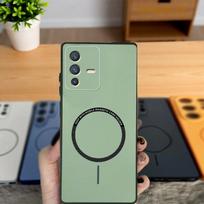 Skirta Vivo V23 dėklas vivo v23 5G telefono dėklas VIVO V23 5G dangtelis Vivo V2130 dėklai Atsparus smūgiams Spalvotas magnetinis kietas Silikoninis galinis dangtelis vivo V23 5G gray