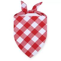 Black and White Plaid Pet Scarf Bib for Dogs and Cats 41x28x28 cm rožinė