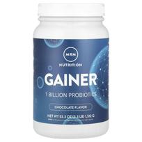 MRM Nutrition, Nutrition, Gainer, Chocolate, Probiotic 1 Billion, 3.3 lbs (1,512 g)