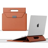 Slim Laptop Sleeve Case MacBook Air 13 15 Inch Pro 14 16 PU Leather Protective Inner Bag 13-14 ruda
