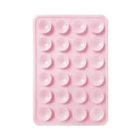 Silicone Suction Phone Holder Mat Multifunctional Suction Cup Wall Stand Square Anti-Slip Single-Sided Case Mount Back Sticker white