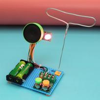 DIY Retro FM Radio Kit No Solder STEM Electronic Project Sound Activated LED Student Science Experiment Kit